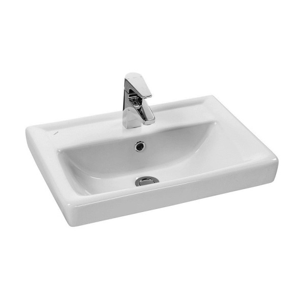 Раковина мебельная Santek Тигода 55х38х17, фарфор, цвет Белый (1WH302127). Фото 1