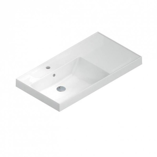 Раковина на тумбу La Fenice Cubo CU.NN.90L, чаша слева. Фото 1