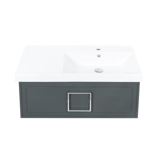 Раковина на тумбу La Fenice Cubo CU.NN.90R, чаша справа. Фото 3