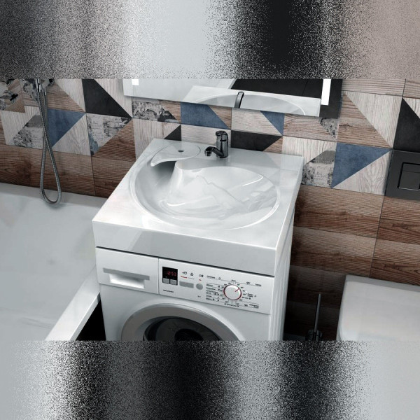 Раковина над стиральной машиной Maretti AS13SM51-844, белая. Фото 4