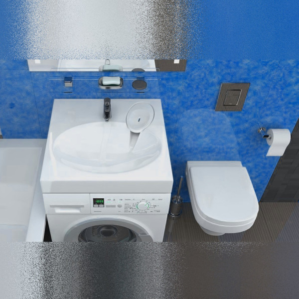 Раковина над стиральной машиной Maretti EN13SM31-844, белая. Фото 4