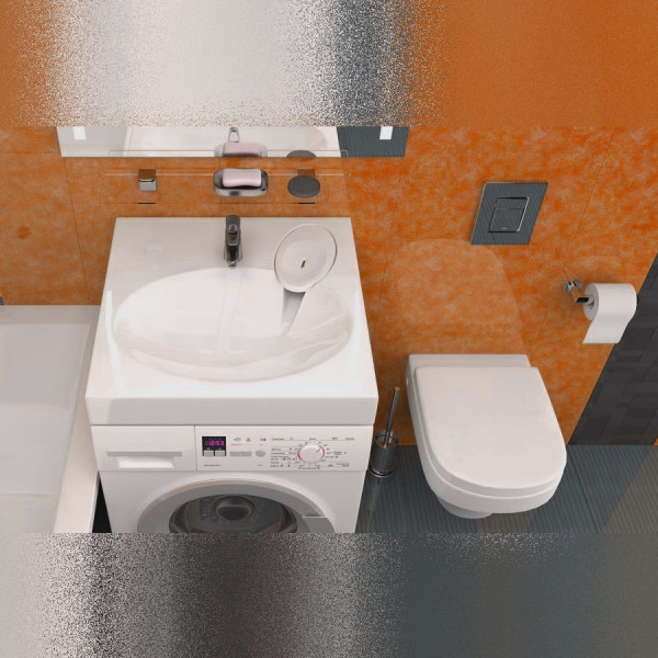 Раковина над стиральной машиной Maretti EN13SM69-844, белая. Фото 4