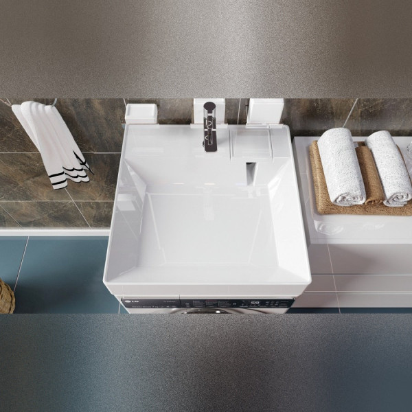 Раковина над стиральной машиной Maretti KA13SM12-844, белая. Фото 4