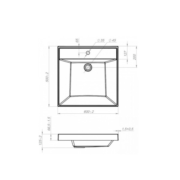 Раковина над стиральной машиной Maretti SF13SM07-844, белая. Фото 3