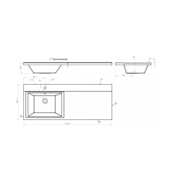 Раковина над стиральной машиной Maretti UM13SM22-844, белая. Фото 3