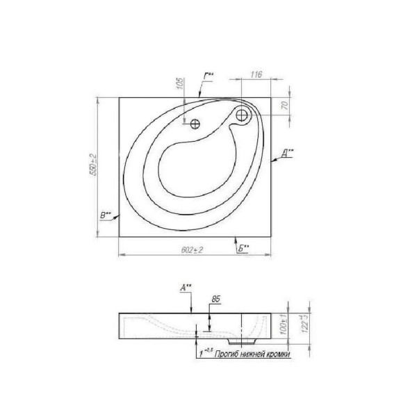 Раковина над стиральной машиной Maretti VA13SM98-844, белая. Фото 3