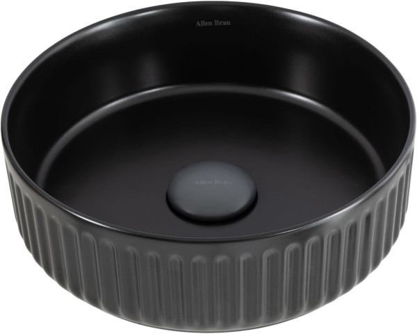 Раковина накладная Allen Brau Fantasy Line 36 4.11032.31 черный матовый. Фото 1