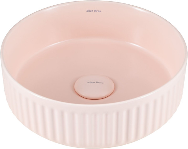Раковина накладная Allen Brau Fantasy Line 36 4.11032.SM розовый. Фото 1