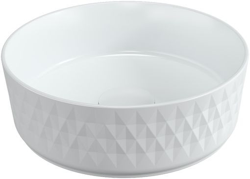 Раковина накладная Allen Brau Fantasy Romb 36 4.11033.20 белый. Фото 1