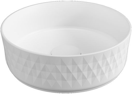 Раковина накладная Allen Brau Fantasy Romb 36 4.11033.21 белый матовый. Фото 1