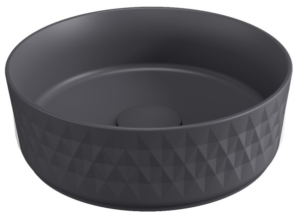 Раковина накладная Allen Brau Fantasy Romb 36 4.11033.AN антрацит. Фото 1