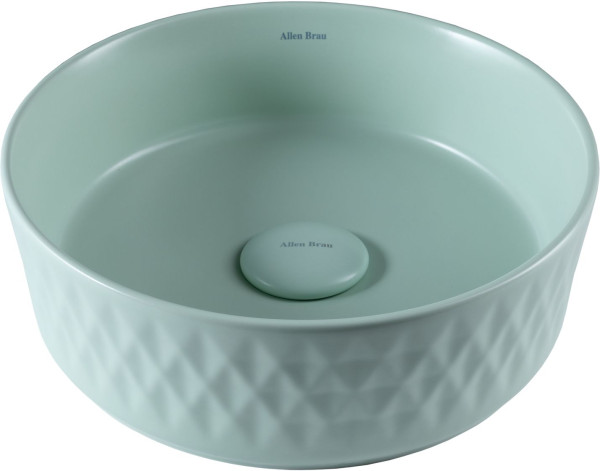 Раковина накладная Allen Brau Fantasy Romb 36 4.11033.MT мятный. Фото 1