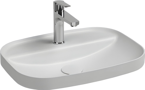 Раковина накладная Allen Brau Fantasy Sphere 55 4.11034.21 белый матовый. Фото 1