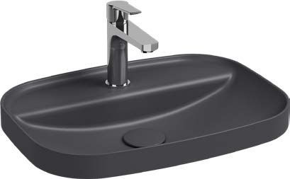 Раковина накладная Allen Brau Fantasy Sphere 55 4.11034.AN антрацит. Фото 1