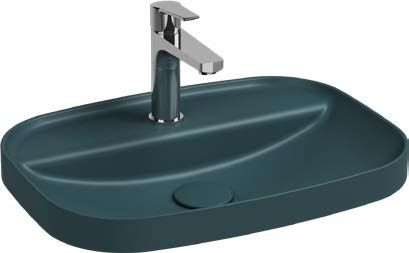 Раковина накладная Allen Brau Fantasy Sphere 55 4.11034.PT петроль. Фото 1