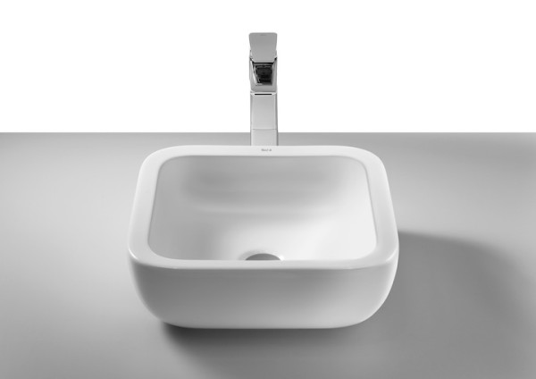 Раковина накладная AQUATON KHROMA 40х40х15 керамика, цвет Белый (7327654000). Фото 1