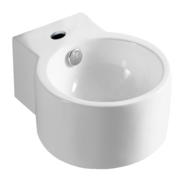 Раковина накладная Azario 27.5х34х15.5 фаянс, цвет Белый матовый (AZ4292). Фото 1