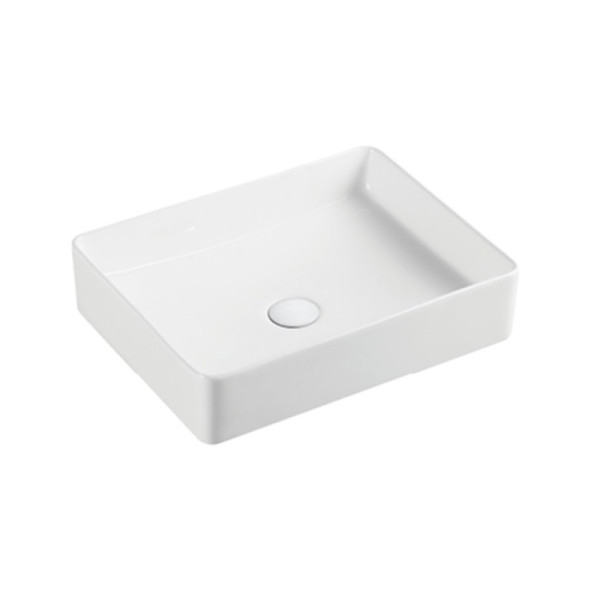 Раковина накладная Azario 47х38х11 фаянс, цвет Белый (AZ2178S). Фото 1