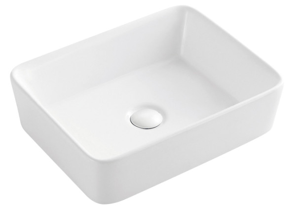 Раковина накладная Azario 48х37х14 фаянс, цвет Белый (AZ2074). Фото 1