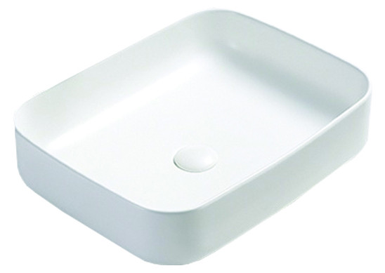 Раковина накладная Azario 50х39х13 фаянс, цвет Белый (AZ78109). Фото 1