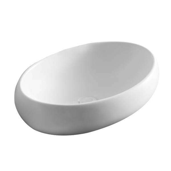 Раковина накладная Azario 58.5х40.5х14.5 фаянс, цвет Белый глянцевый (AZ428). Фото 1