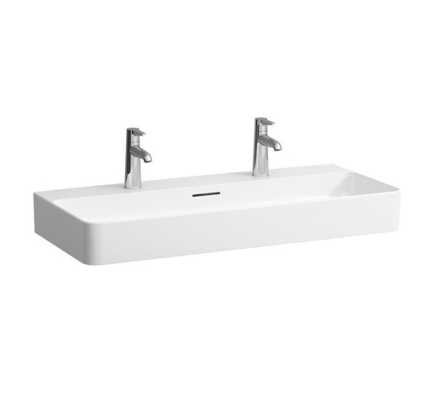 Раковина накладная Laufen VAL 95х42х15.5 фаянс, цвет Белый (8162870001071). Фото 1