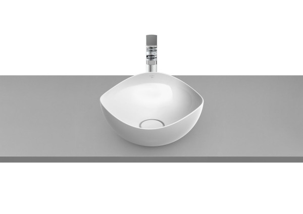 Раковина накладная Roca OHTAKE 37.5х37.5х17.5 фарфор, цвет Белый (7327A15000). Фото 1