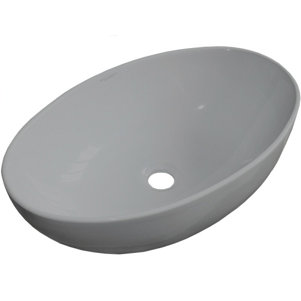 Раковина накладная Sanita Luxe 53х33.5х15.5 фарфор, цвет Серый матовый (RNGSLWB14). Фото 1