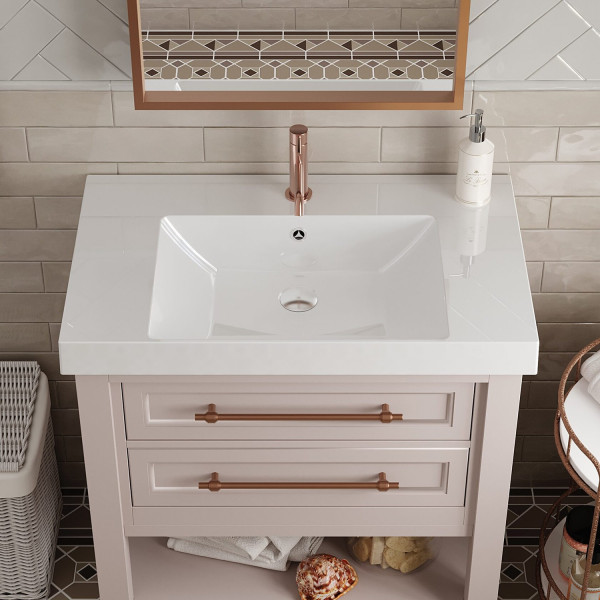 Раковина Paola Amaretto 800, белый. Фото 5