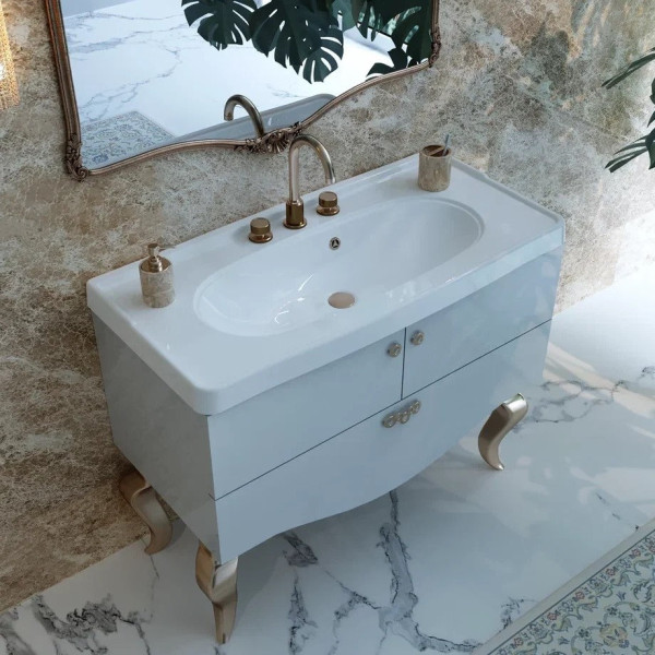 Раковина Paola Avrora 1000, белый. Фото 5