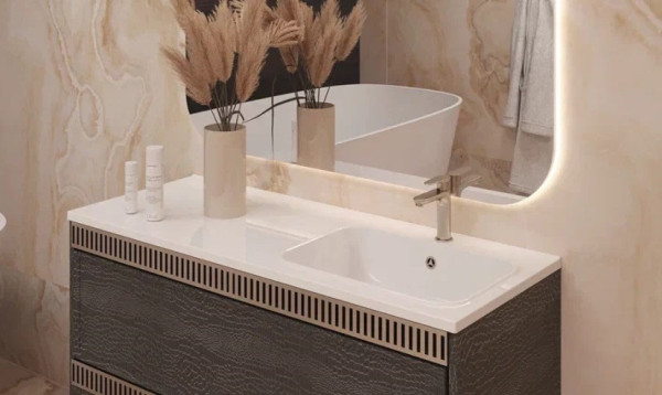 Раковина Paola Bella 1200 R, белый. Фото 5