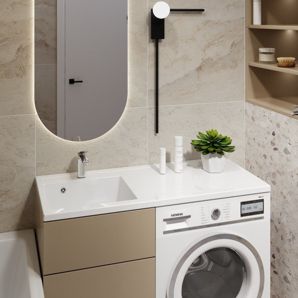 Раковина Paola Magenta 1100 L, белый. Фото 4