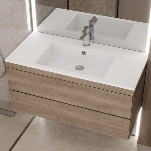 Раковина Paola Nero 1000 ST-W, белый. Фото 5