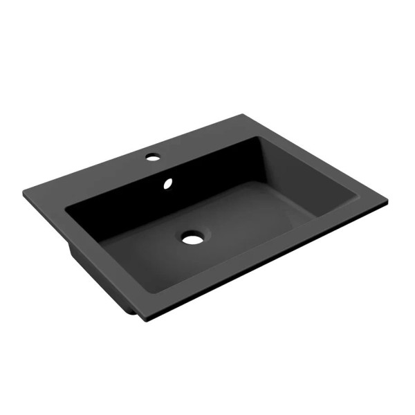 Раковина Paola Nero 600 ST-B, черный. Фото 4