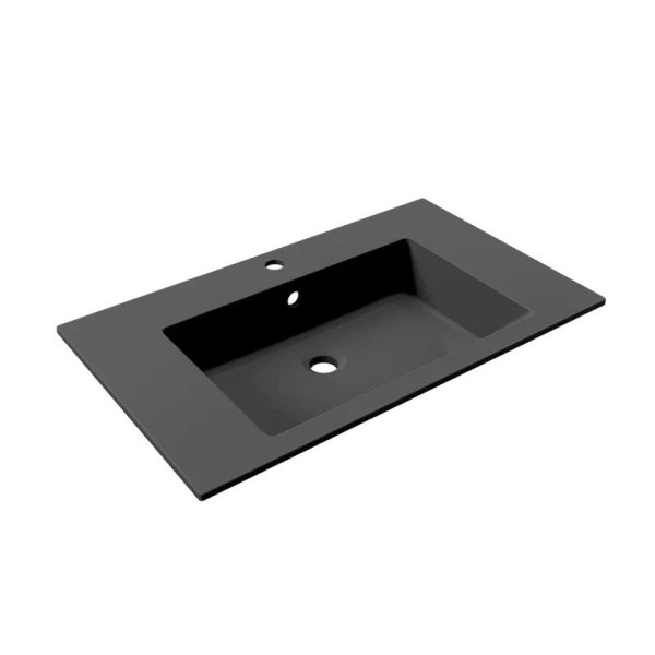 Раковина Paola Nero 800 ST-B, черный. Фото 4