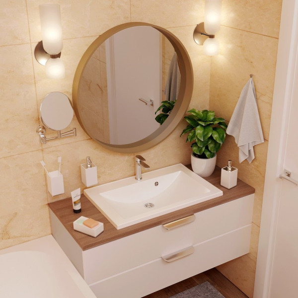 Раковина Paola Roma 700, белый. Фото 4