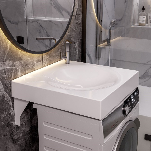 Раковина Paola Sergio 600, белый. Фото 4