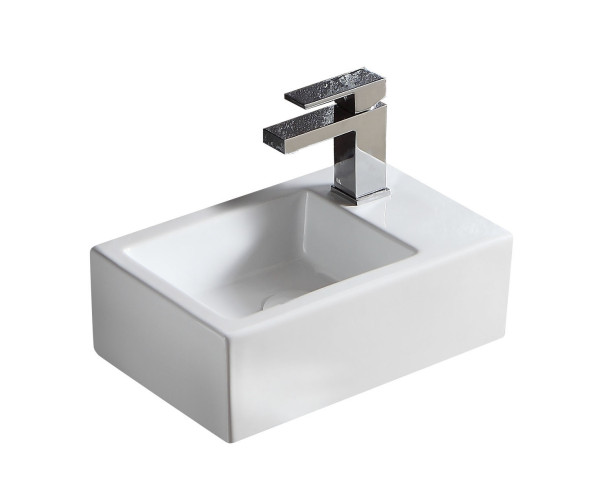 Раковина подвесная Azario 37х23.5х12.5 фаянс, цвет Белый (AZ4331). Фото 1