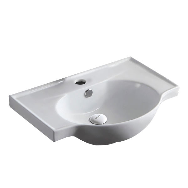 Раковина подвесная Azario 62х46.5х20.5 фаянс, цвет Белый (TEO60). Фото 1