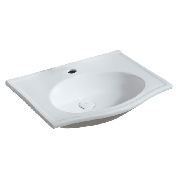 Раковина подвесная Azario 62х48х14.5 фаянс, цвет Белый (AZ405A). Фото 1