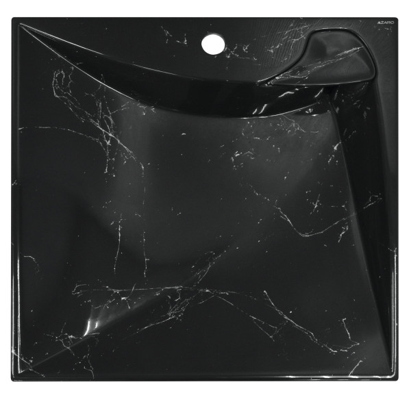 Раковина подвесная Azario Gratsiy 59.8х59.7х10.5 Черный глянцевый (CS00079879). Фото 1