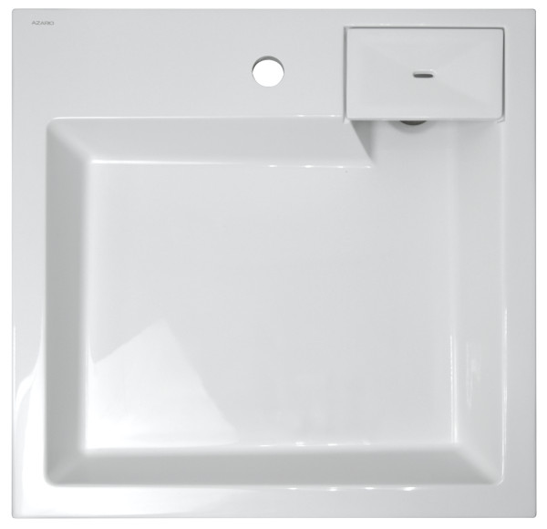 Раковина подвесная Azario Slim 60х60х11 Белый (CS00078302). Фото 1