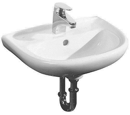 Раковина подвесная Jika Deep 50х41х18 фаянс, цвет Белый (8106110001049). Фото 1