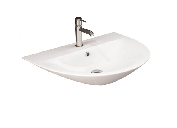 Раковина подвесная Rak Ceramics MORNING 60х44х16 керамика, цвет Белый (MORWB6001AWHA). Фото 1