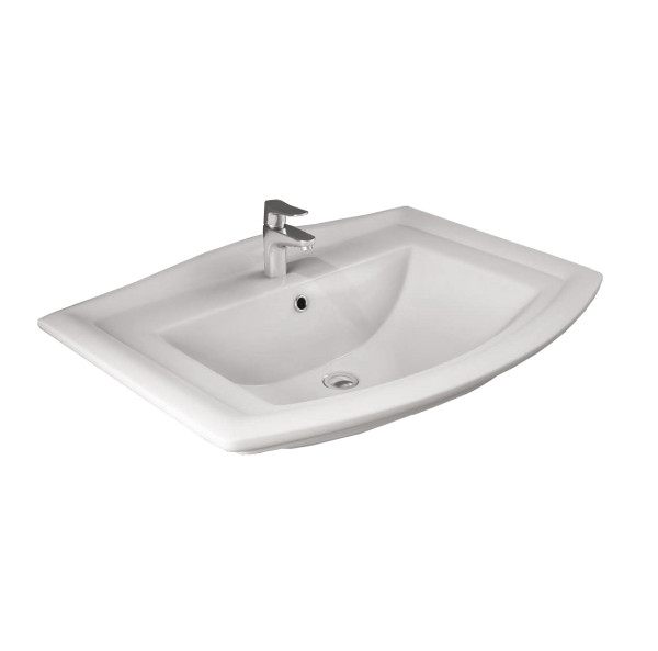 Раковина подвесная Rak Ceramics WASHINGTON 76х54х15 керамика, цвет Белый (WT0401AWHA). Фото 1