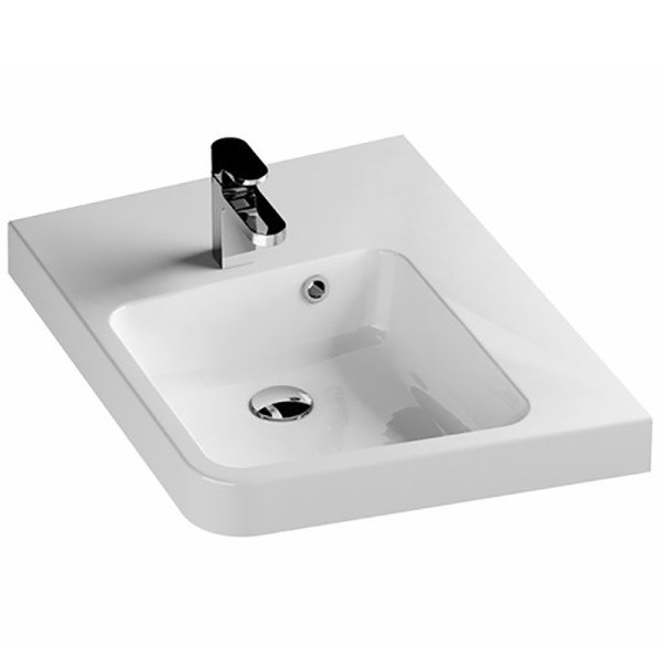 Раковина подвесная Ravak 50х66.5х14 литьевой мрамор, цвет Белый (XJAP1100001). Фото 1