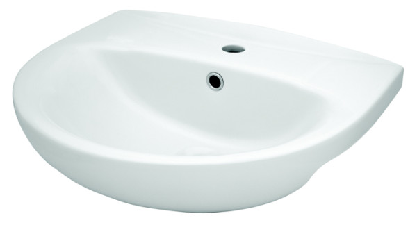 Раковина подвесная Sanita Аттика 55х47.5х17 керамика, цвет Белый (ATC55SAWB01). Фото 1