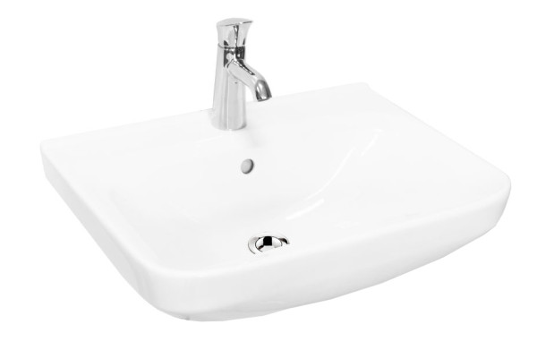 Раковина подвесная Sanita Luxe Next 60х45.8х17 керамика, цвет Белый (NXTSLWB01). Фото 1