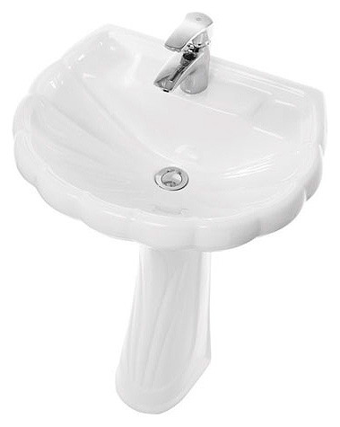 Раковина подвесная Sanita Ромашка 60х22х17 керамика, цвет Белый (ROMSAWB01). Фото 1