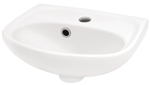 Раковина подвесная Santek Анимо-40 39.5х31х15.5 фаянс, цвет Белый (1WH110490). Фото 1